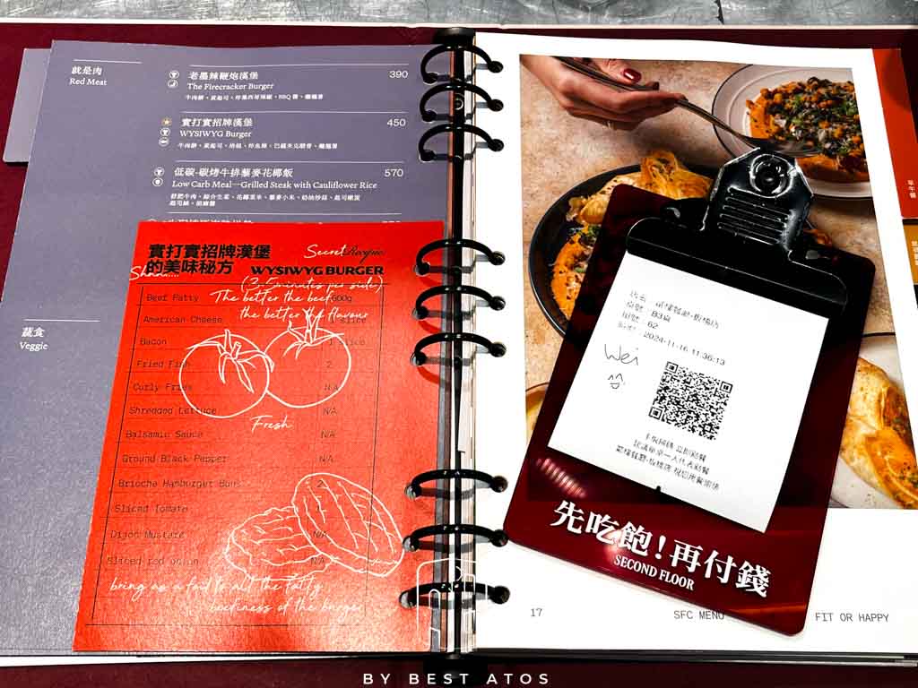 貳樓餐廳板橋府中店－宇宙未來風與美味早午餐完美融合：菜單